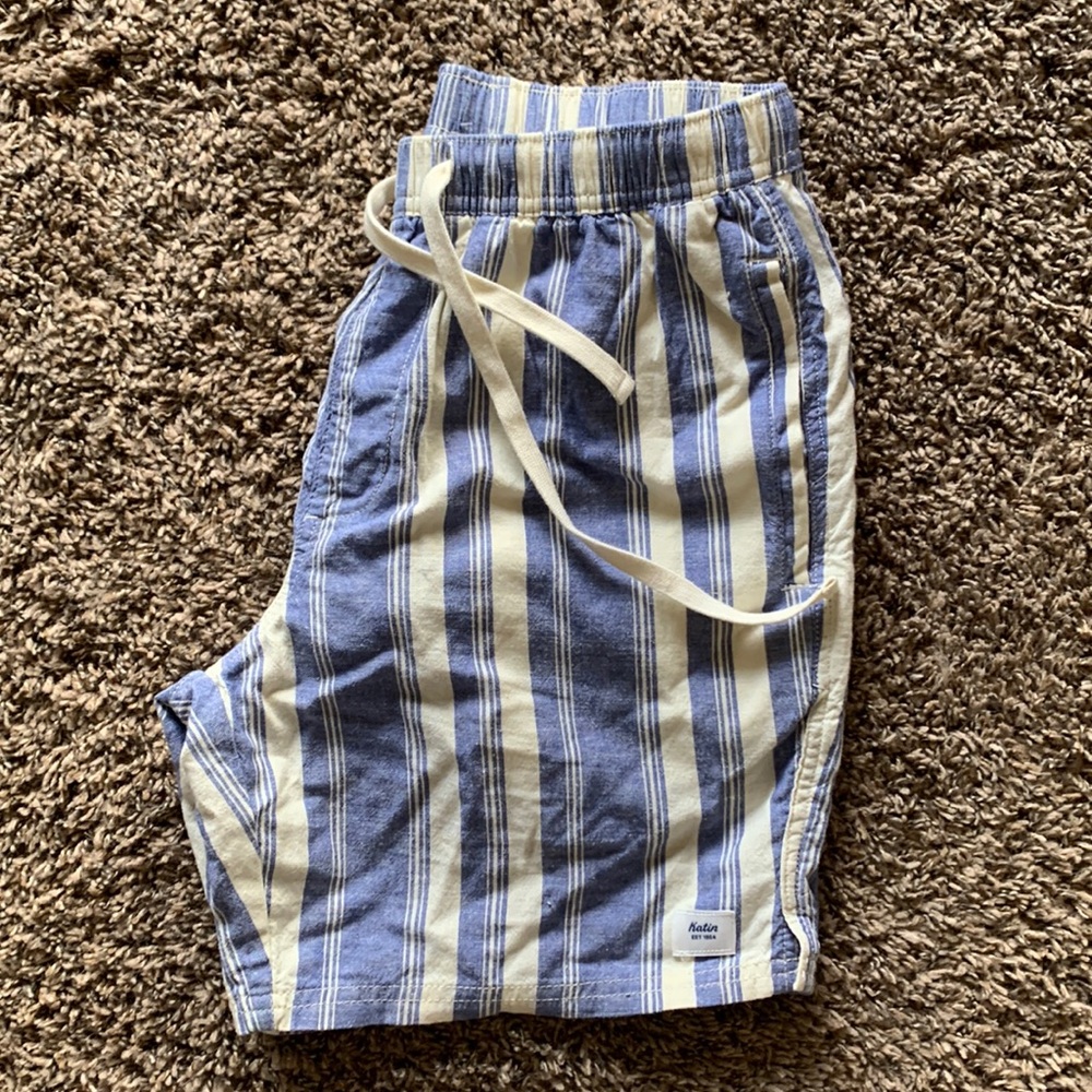 KATIN linen cotton striped short men’s SM